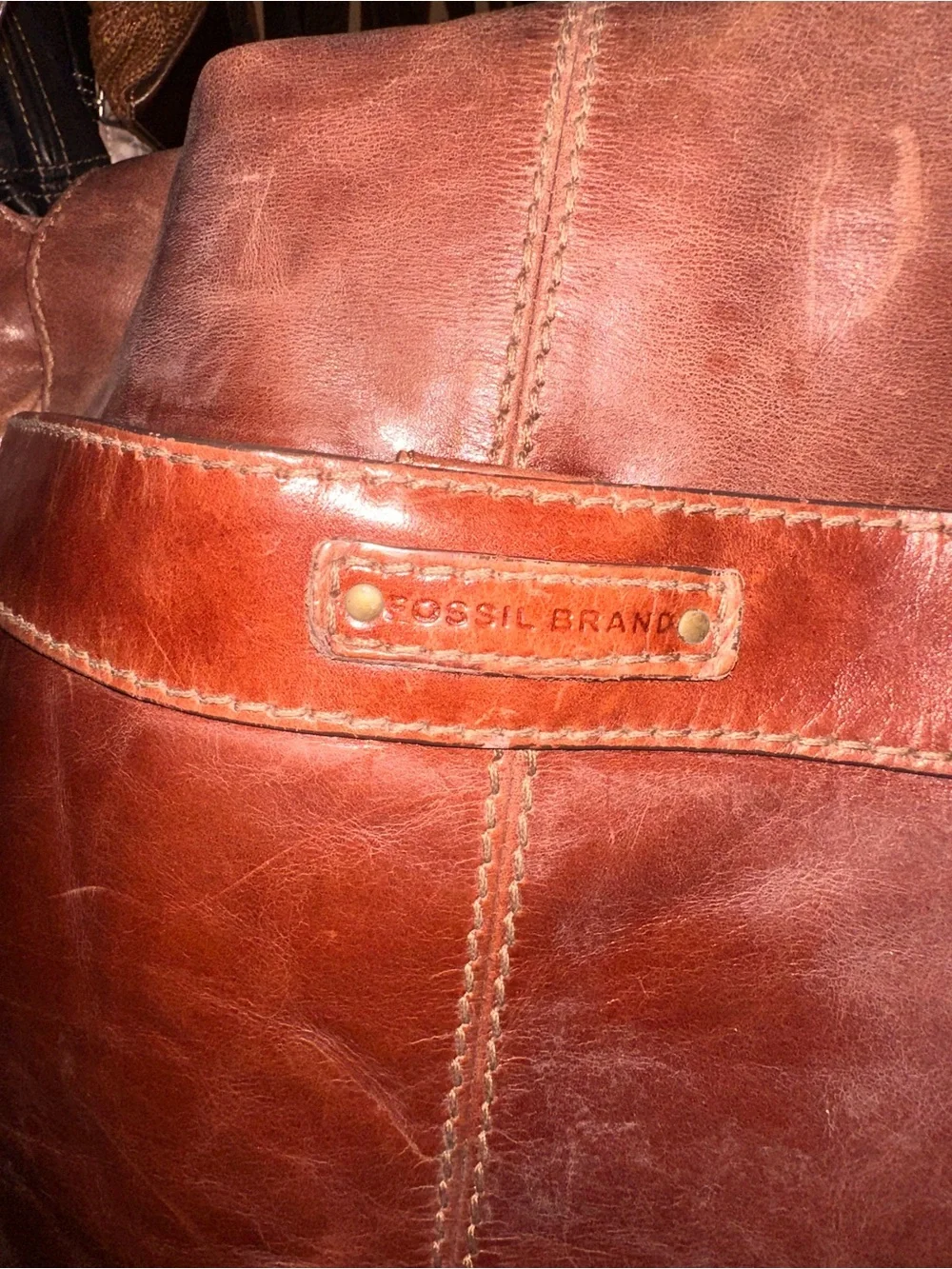CLOSING SALE Fossil Vintage Leather Laptop Messenger Bag REHAB DELETE 6/30
